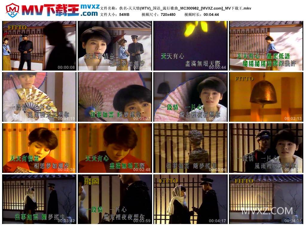 佚名-天天情(MTV)_国语_流行歌曲_MC300982